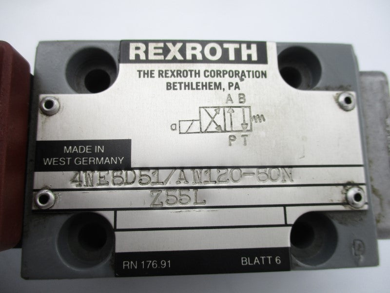 REXROTH 4WE6D51/AW120-60NZ55L NSNP