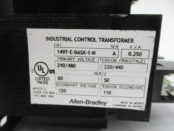 ALLEN BRADLEY 1497-E-BASX-1-N SER. A 480V (BR/WH) NSMP