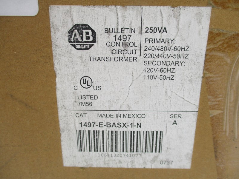ALLEN BRADLEY 1497-E-BASX-1-N SER. A 480V (BR/WH) NSMP