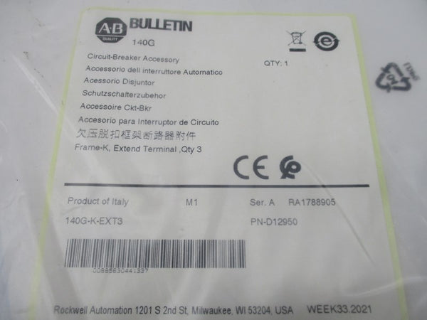 ALLEN BRADLEY 140G-K-EXT3 SER. A NSMP