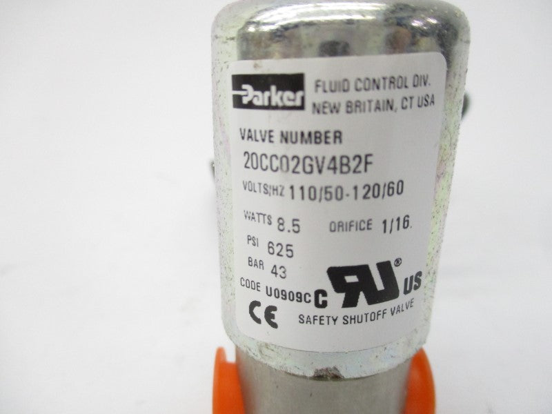PARKER 20CC02GV4B2F 110/120V 625PSI 1/16" NSMP