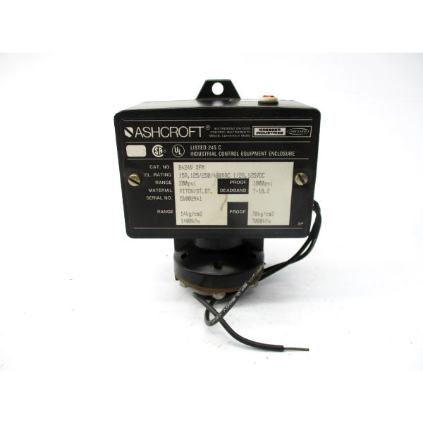 ASHCROFT B424VXFM 480VAC 15A 200PSI (AS PICTURED) NSNP