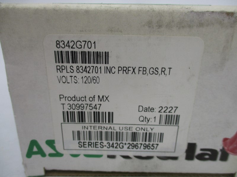 ASCO 8342G701 120V 100-125PSI 1/4" NSMP