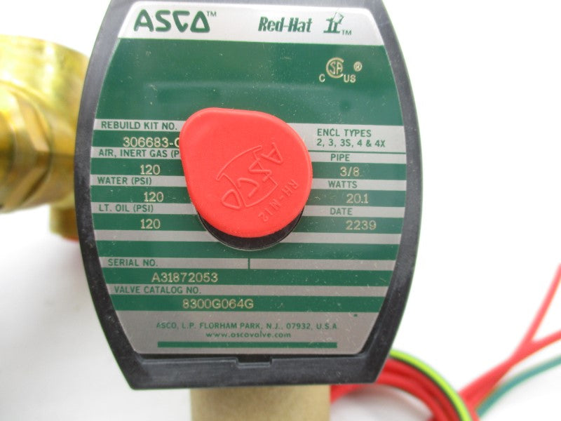 ASCO 8300G064G 120V 120PSI 3/8" NSMP