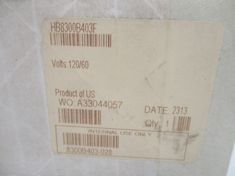 ASCO HB8300B403F 120V NSFS