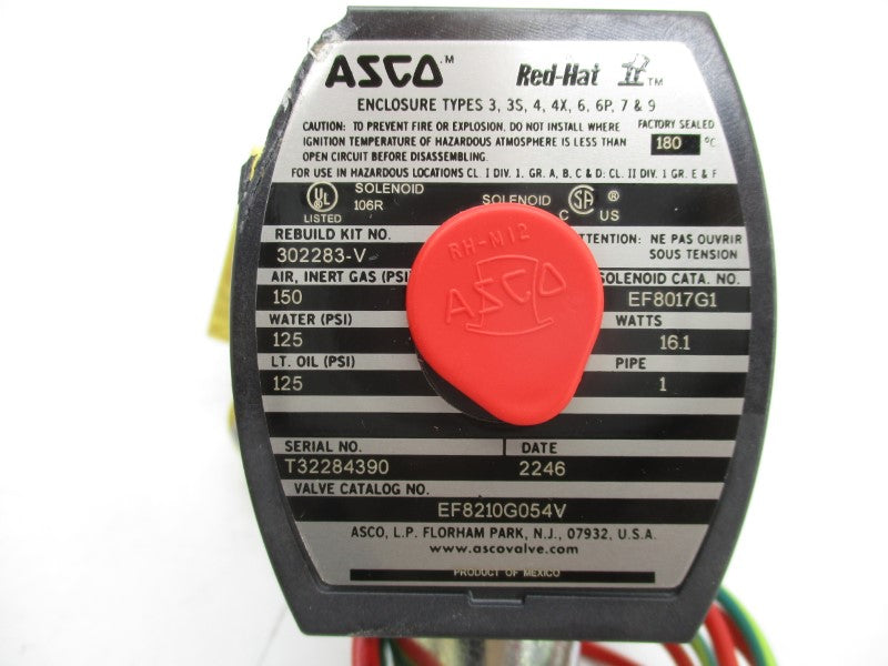 ASCO EF8210G054V 120V 125-150PSI 1" (AS PICTURED) NSMP