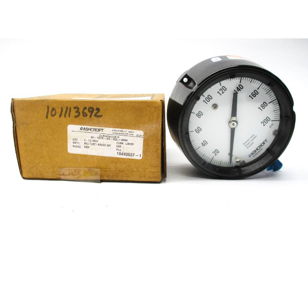 ASHCROFT 45-1279-AS-02L-200# 0-200PSI 4-1/2" NSMP