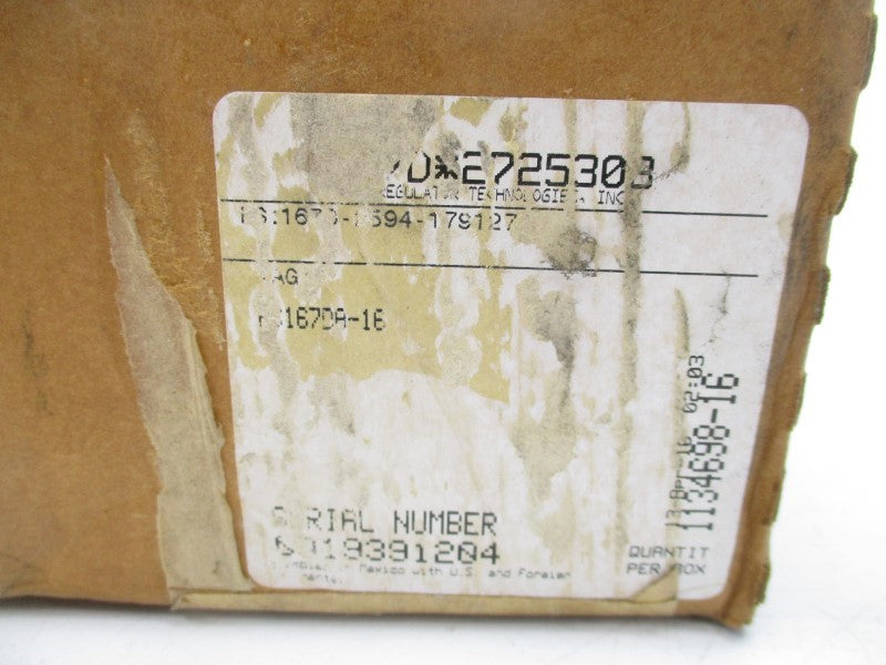 FISHER 167DA-16 400PSI NSMP