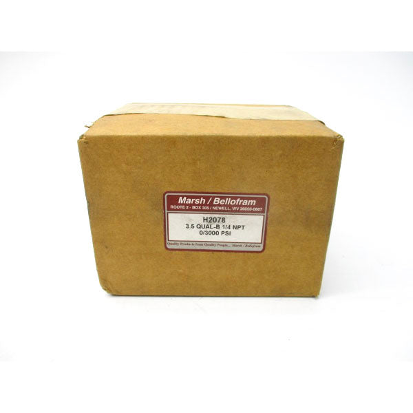MARSH H2078 0-3000PSI 1/4" NSFS