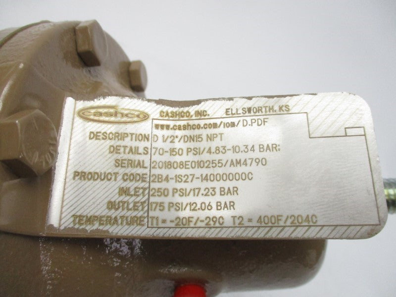 CASHCO 2B4-1S27-14000000C 250PSI 1/2" NSNP