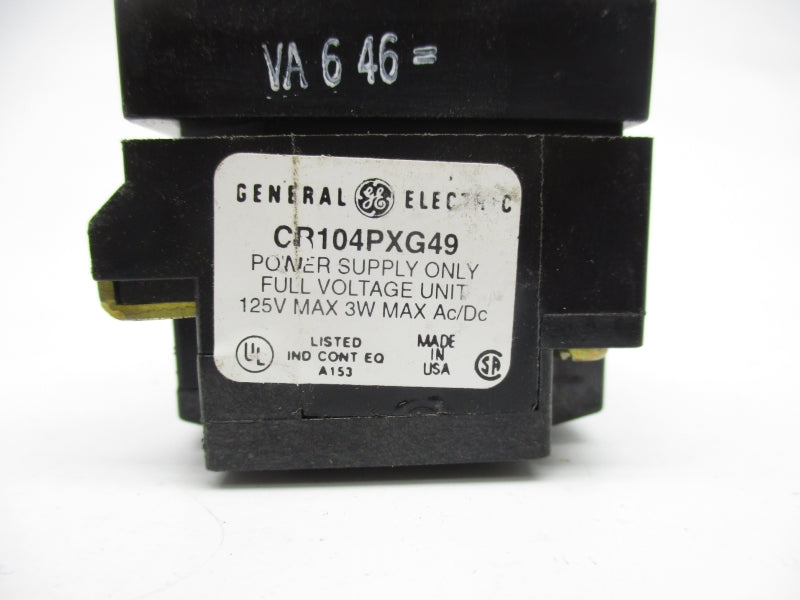 GENERAL ELECTRIC CR104PXG49 125VAC/DC NSNP