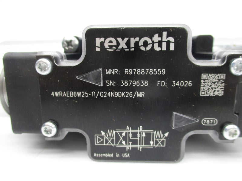 REXROTH 4WRAEB6W25-11/G24N9DK26/MR R978878559 12VDC NSNP