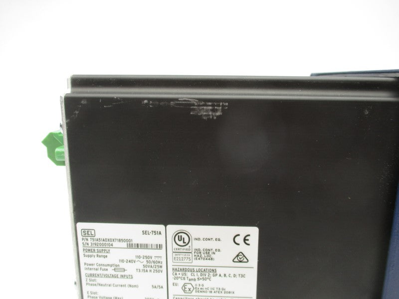 SEL 751A51A0X0X71850001 110-250V 5A (AS PICTURED) UNMP