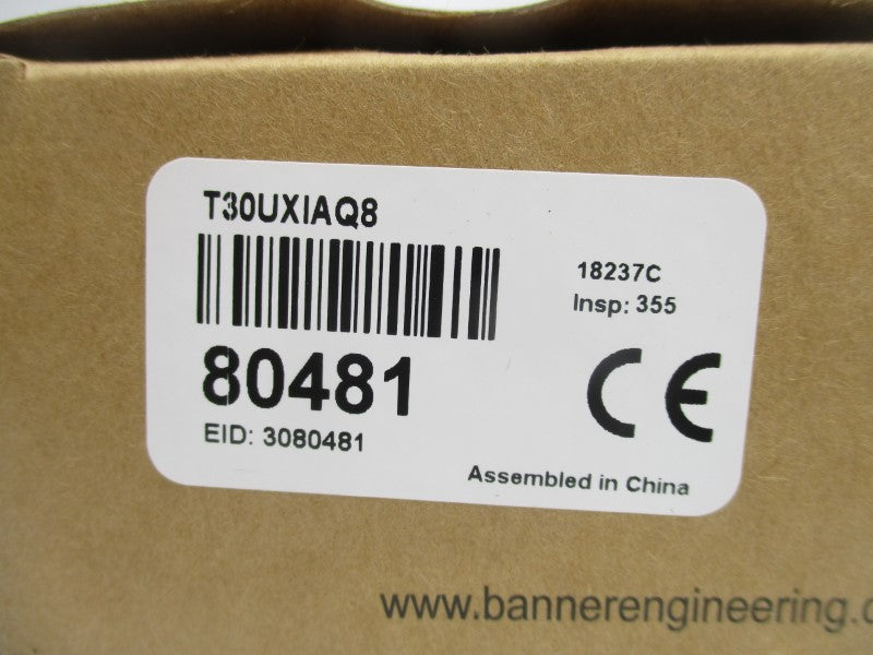 BANNER ENGINEERING T30UXIAQ8 80481 10-30VDC NSMP