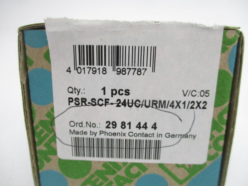 PHOENIX CONTACT PSR-SCF-24UC/URM/4X1/2X2 2981444 24VAC/DC NSMP