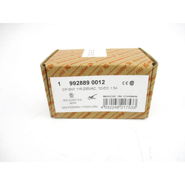 WEIDMULLER 9928890012 115-230VAC 1.5A NSFS