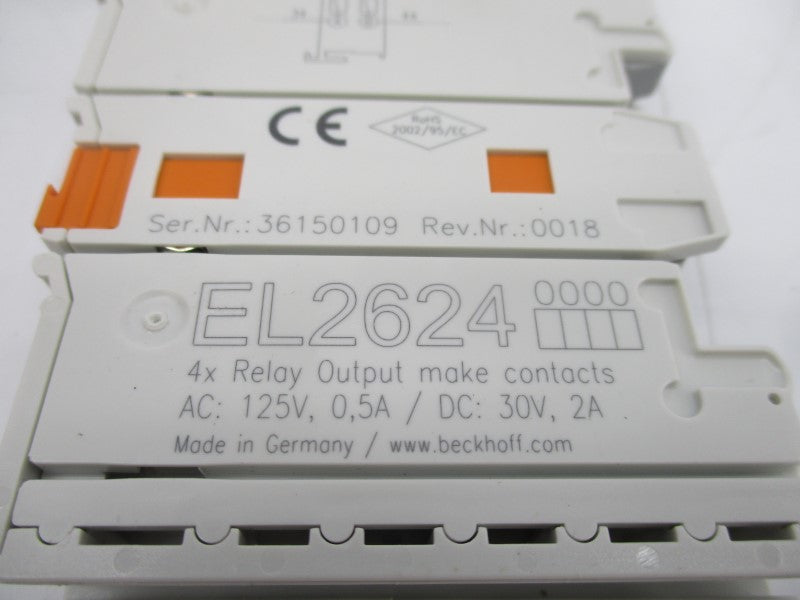 BECKHOFF EL2624 125VAC 0.5A REV. 0018 NSMP