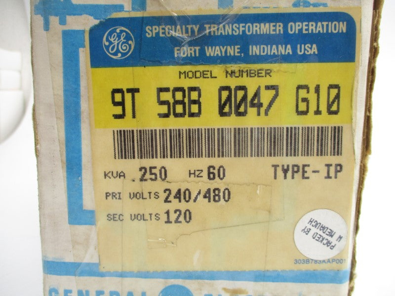GENERAL ELECTRIC 9T58B0047G10 240/480V NSMP