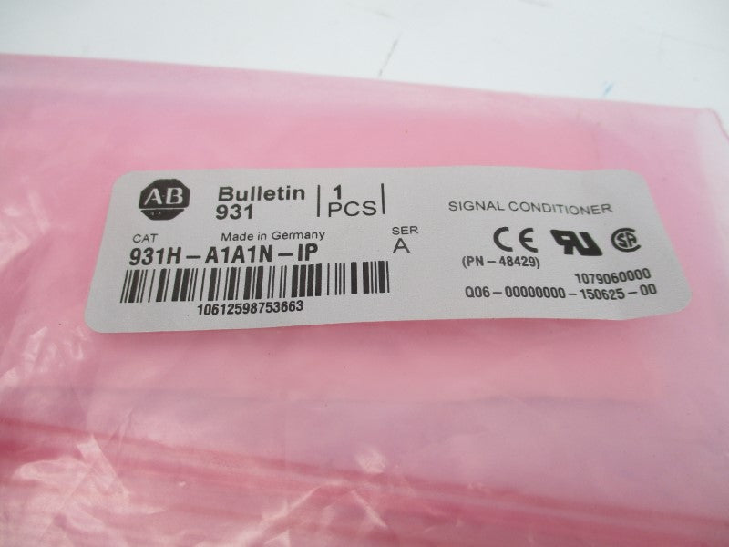 ALLEN BRADLEY 931H-A1A1N-IP SER. A 18V NSMP