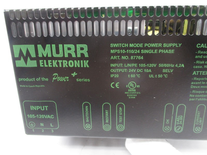 MURR ELECTRONIK MPS10-110/24 87764 105-120V 4.2A NSMP