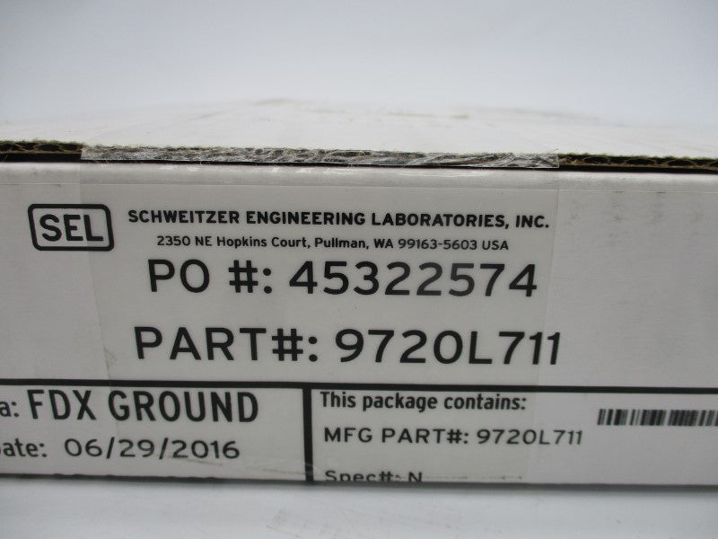 SCHWEITZER ENGINEERING 070-1578 9720L711 070-1578 REV. C NSMP