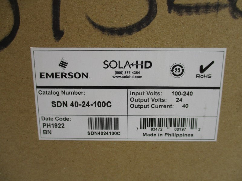SOLA SDN40-24-100C 100-240V 12A NSMP