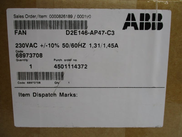ABB D2E146-AP47-C3 230VAC 1.3/1.45A NSMP