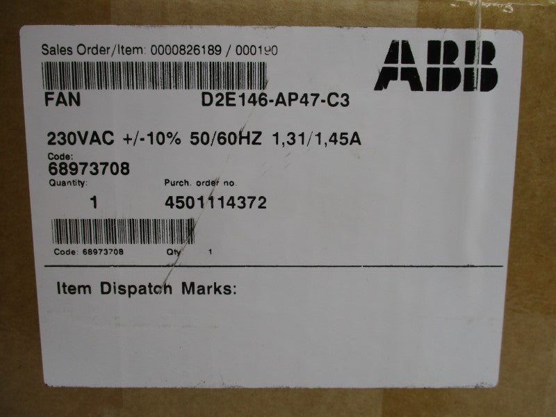 ABB D2E146-AP47-C3 230VAC 1.3/1.45A NSMP