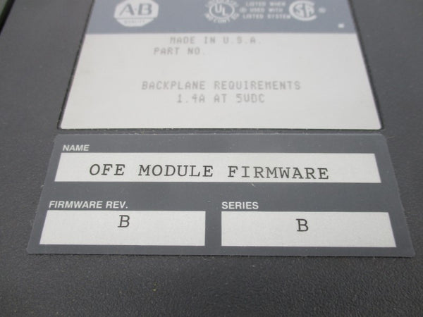 ALLEN BRADLEY 1771-OFE1 SER. B F/W B 5VDC REMAN