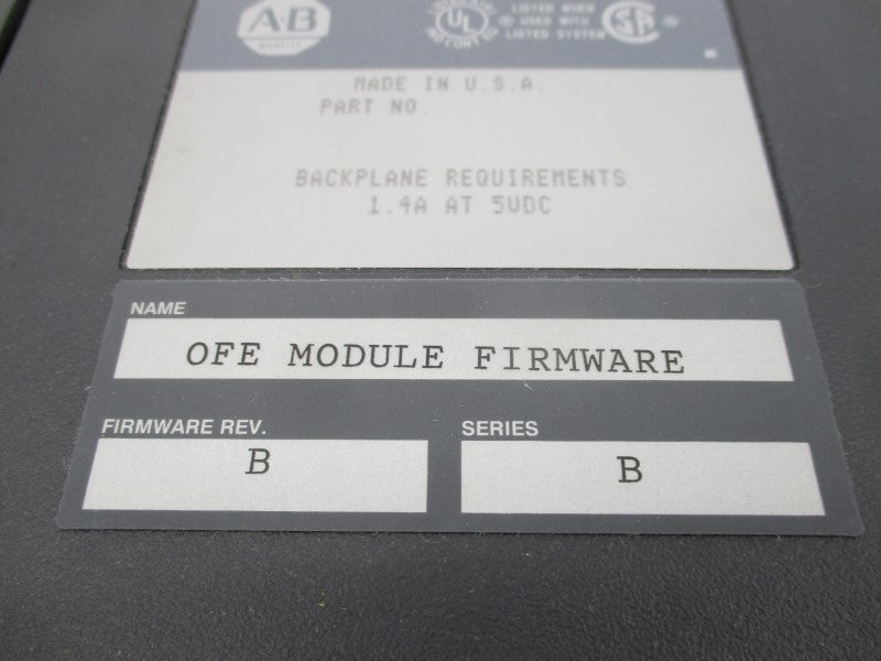 ALLEN BRADLEY 1771-OFE1 SER. B F/W B 5VDC REMAN