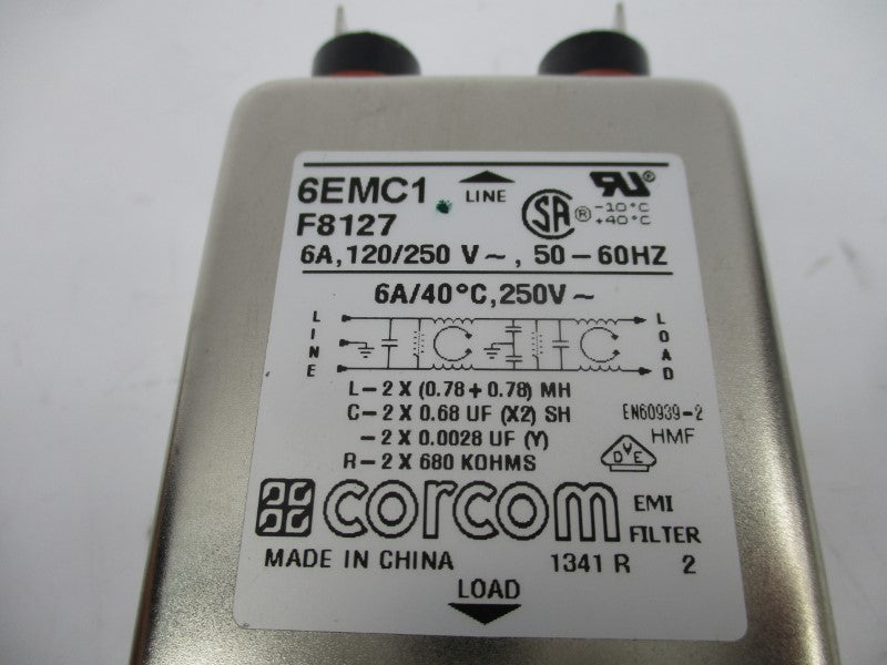 CORCOM 6EMC1 F8127 120/250V 6A NSNP