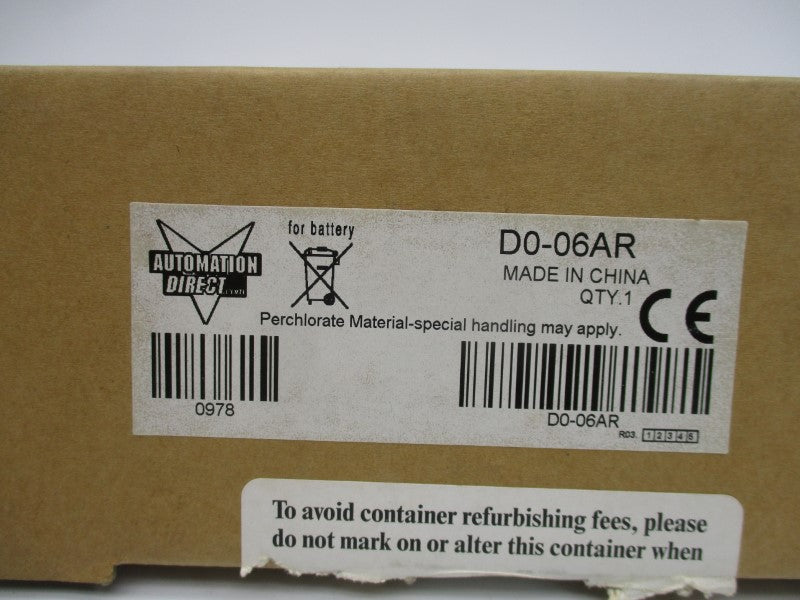 AUTOMATION DIRECT D0-06AR 90-120V 2.0A NSMP