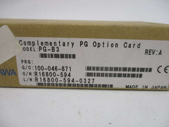 YASKAWA PG-B3 REV. A NSMP