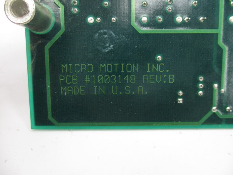 MICRO MOTION 1003148 0259601 REV. B UNMP
