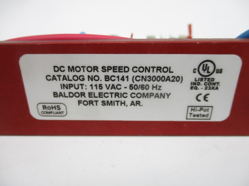 BALDOR BC141 CN3000A20 115VAC NSNP