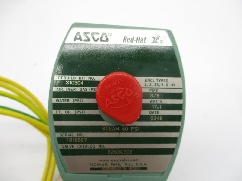 ASCO 8263G308 110/120V 60PSI 3/8" NSMP