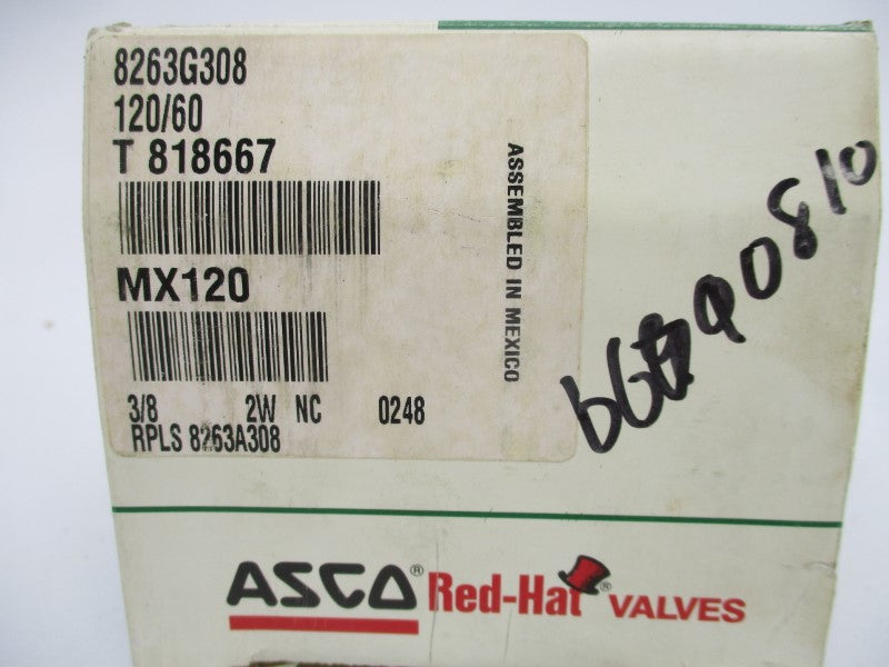 ASCO 8263G308 110/120V 60PSI 3/8" NSMP