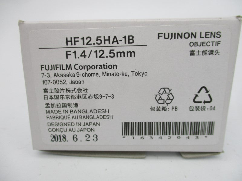 FUJINON HF12.5HA-1B 12.5MM NSMP