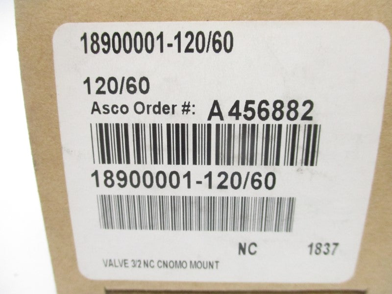 ASCO 18900001-120/60 115/120V NSMP