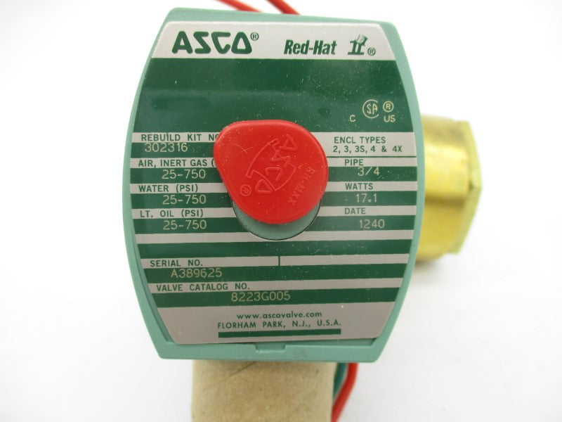 ASCO 8223G005 110/120V 25-750PSI 3/4" NSMP