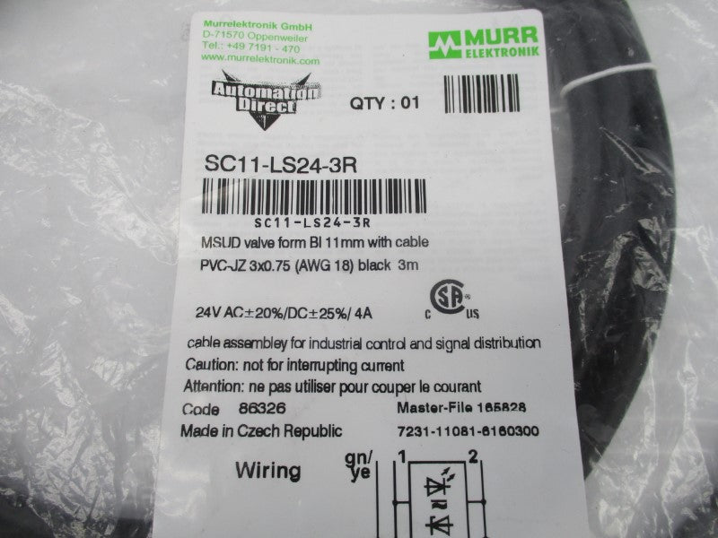 MURR ELEKTRONIK SC11-LS24-3R 24VAC NSMP