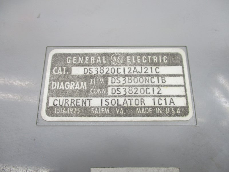 GENERAL ELECTRIC DS3820CI2AJ21C UNMP