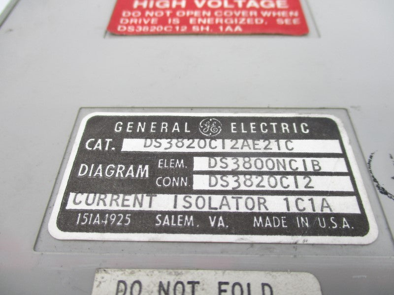 GENERAL ELECTRIC DS3820CI2AE21C UNMP