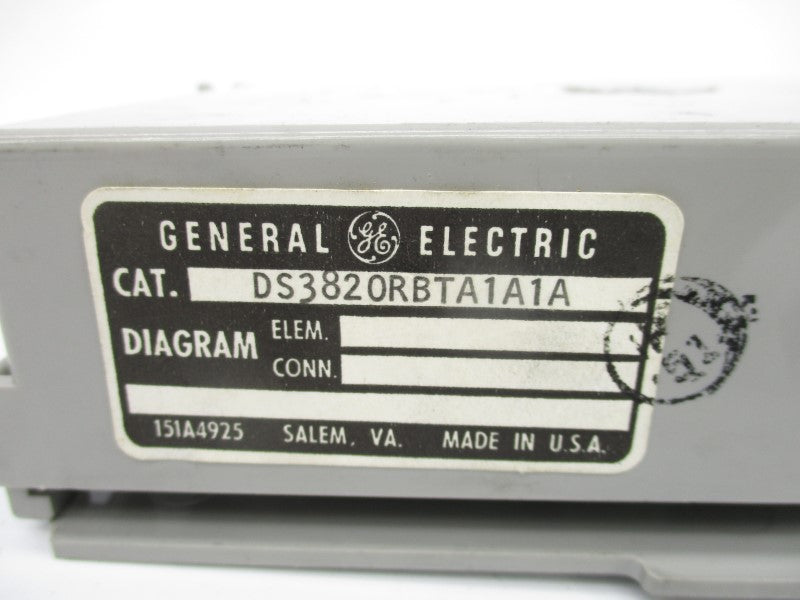 GENERAL ELECTRIC DS3820RBTA1A1A UNMP