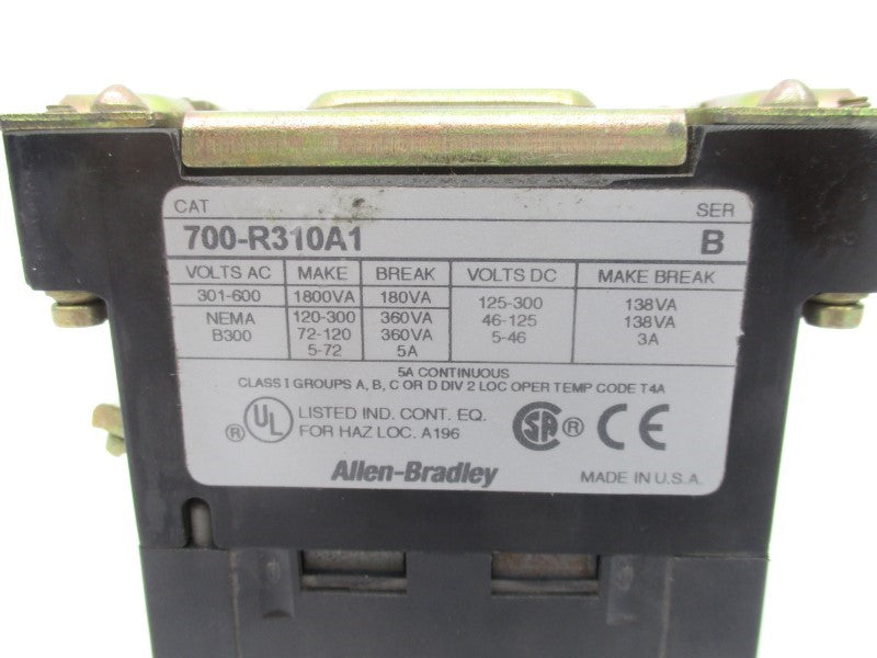 ALLEN BRADLEY 700-R310A1 SER. B 110/120V NSNP