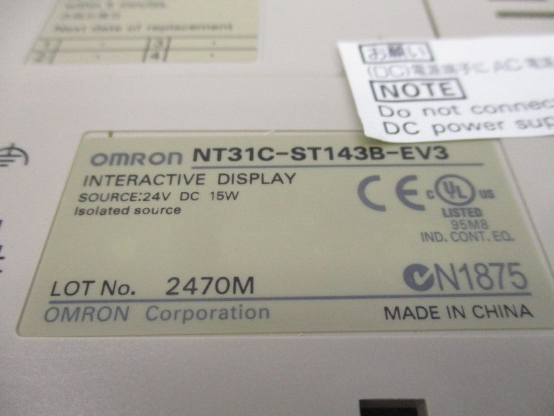 OMRON NT31C-ST143B-EV3 24VDC NSMP