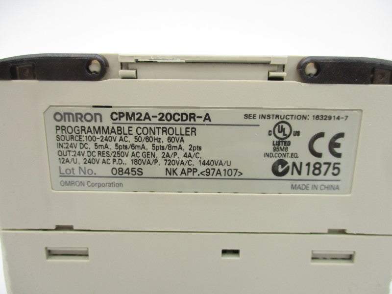 OMRON CPM2A-20CDR-A 100-240VAC NSMP