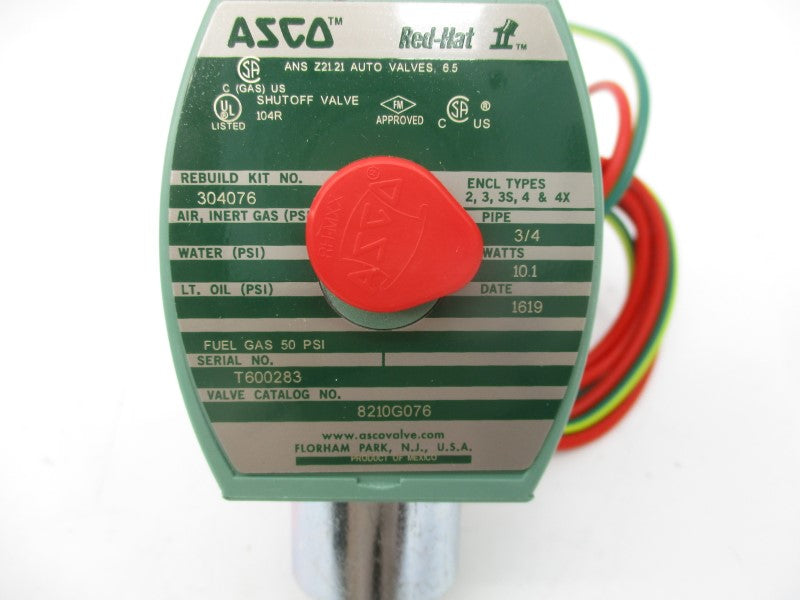 ASCO 8210G076 110/120V 50PSI 3/4" NSMP