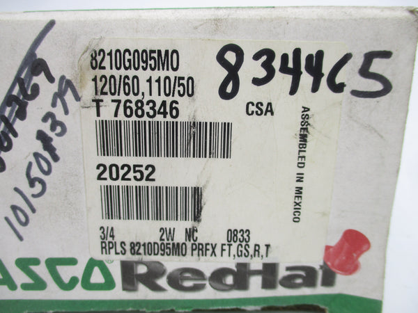 ASCO 8210G095MO 110/120V 150PSI 3/4" NSMP