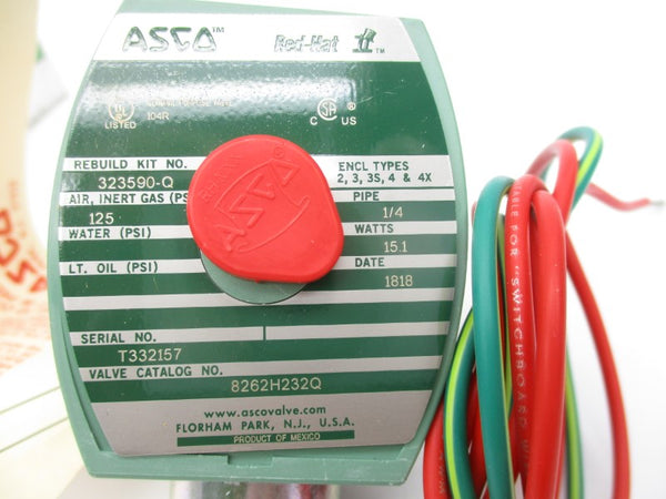 ASCO 8262H232Q 110/120V 125PSI 1/4" NSMP